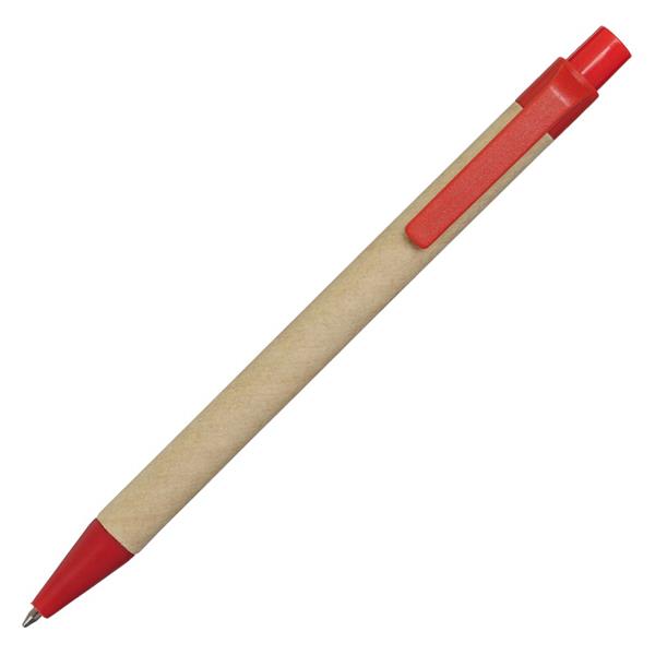 Długopis Eco, czerwony/brązowy-545716