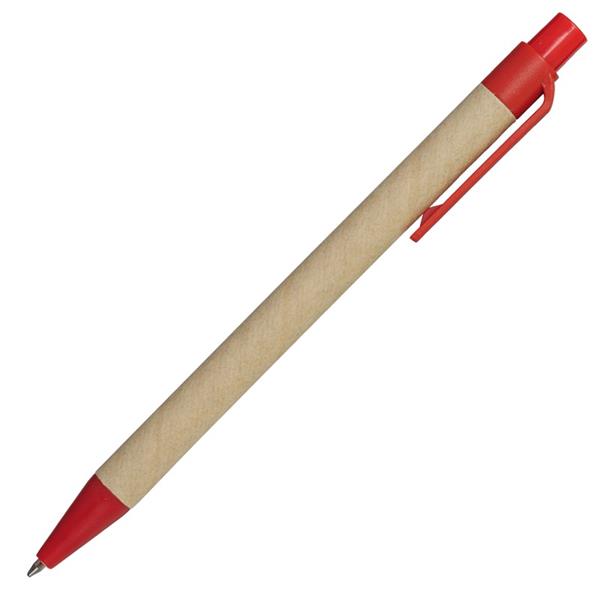 Długopis Eco, czerwony/brązowy-545715