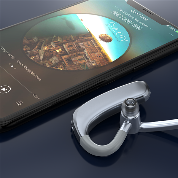 Dudao U4XS biznesowy zestaw słuchawkowy słuchawka bezprzewodowa bluetooth 5.0 szara (U4XS-gray)-2255655
