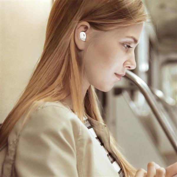 Słuchawki bezprzewodowe TWS Bluetooth 5.0 Baseus Encok WM01 Plus - białe-3122729