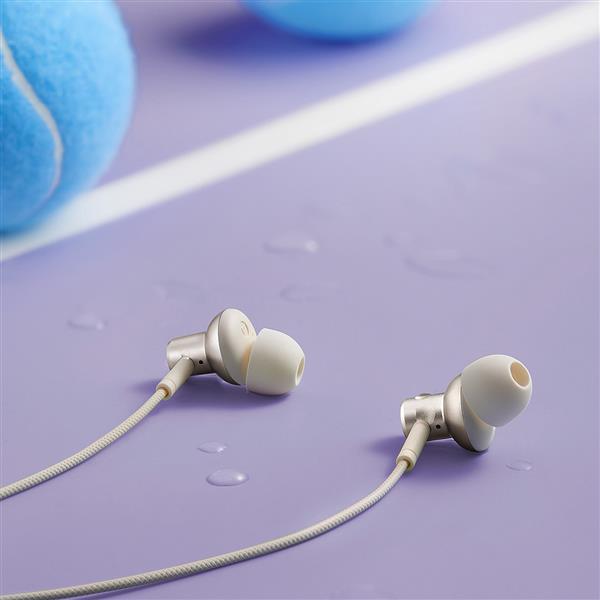 Słuchawki bezprzewodowe Bluetooth 5.3 neckband Baseus Bowie P1x - kremowe-3119094