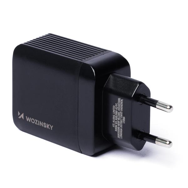 Wozinsky sieciowa ładowarka USB z 2 portami (USB, USB C) 20 W czarna-3104545