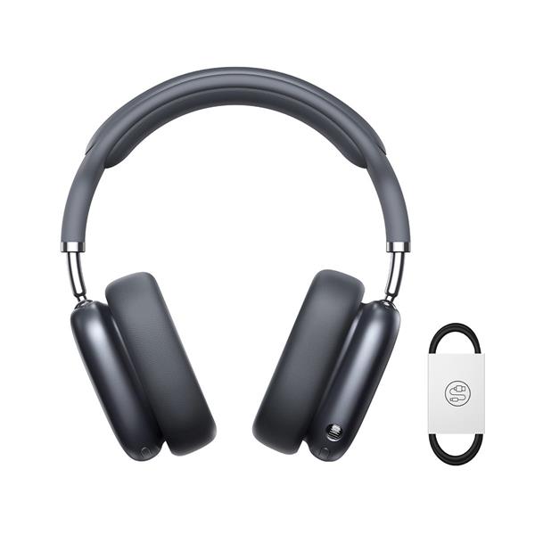 Słuchawki bezprzewodowe nauszne Baseus Bowie H2 ANC - szare-3112596