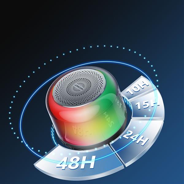 Joyroom głośnik bezprzewodowy Bluetooth 5.1 RGB czarny (JR-ML03)-2397413
