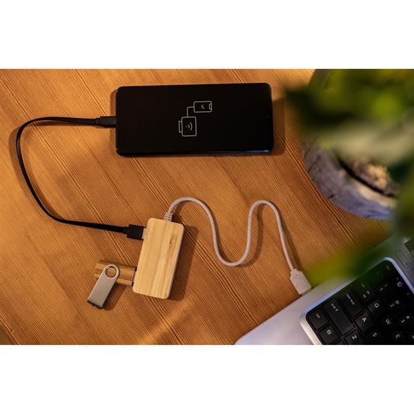 Bambusowy hub USB i USB typu C B'RIGHT | Kenzie-2656099