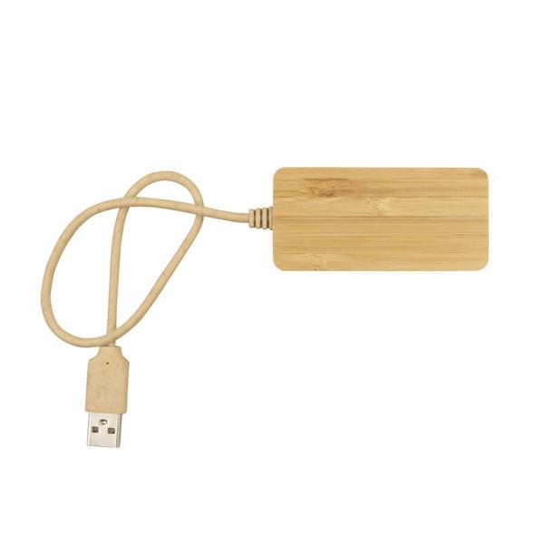 Bambusowy hub USB i USB typu C B'RIGHT | Kenzie-2656096