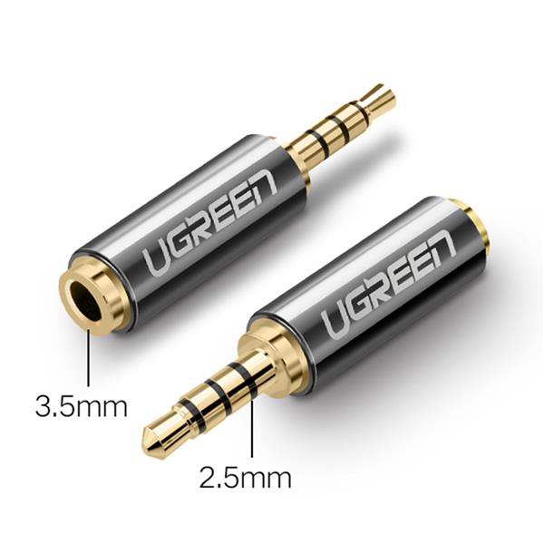 Ugreen adapter audio jack 2.5mm męski do jack 3.5mm żeński czarny (20501)-2621966