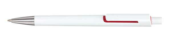 Długopis MIAMI, biały, czerwony-2306905