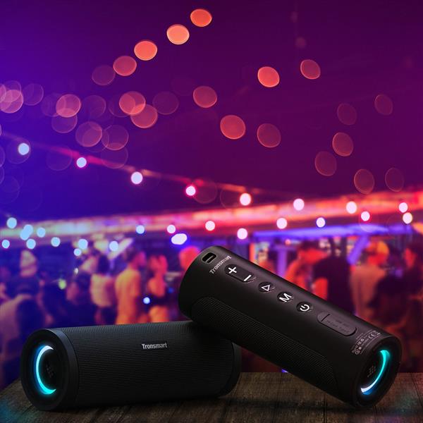 Tronsmart T6 Pro przenośny bezprzewodowy głośnik Bluetooth 5.0 45W podświetlenie LED czarny (448105)-2199494