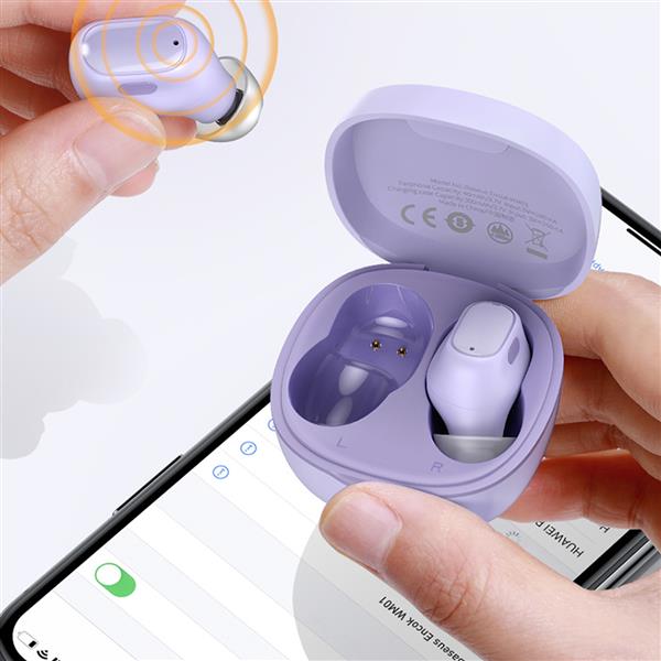 Słuchawki bezprzewodowe TWS Bluetooth 5.0 Baseus Encok WM01 Plus - białe-3122732
