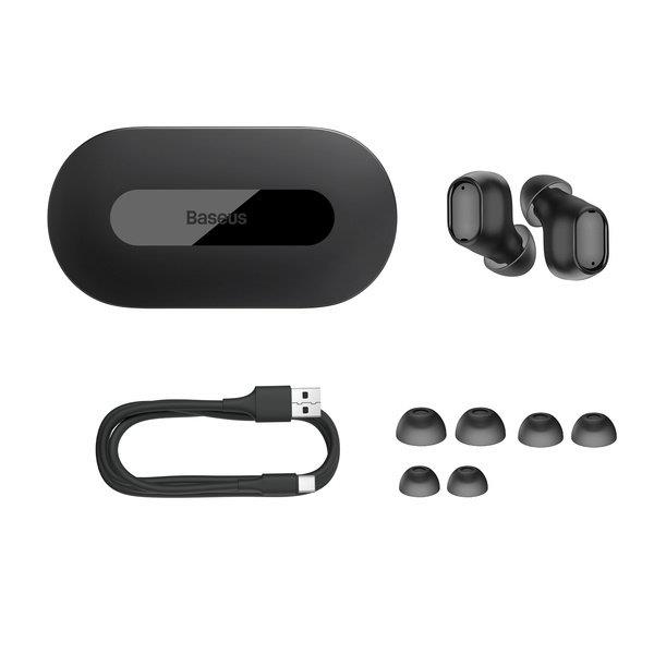 Słuchawki bezprzewodowe TWS Bluetooth 5.3 Baseus Bowie EZ10 - czarne-3123638