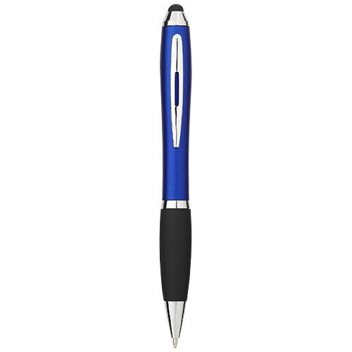 Długopis kolorowy ze stylusem i czarnym uchwytem Nash-1374706