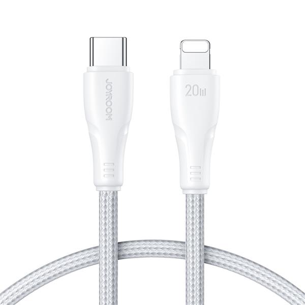 Joyroom kabel USB C - Lightning 20W Surpass Series do szybkiego ładowania i transferu danych 1,2 m biały (S-CL020A11)-2967616