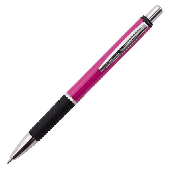 Długopis Andante Solid, różowy/czarny-547336