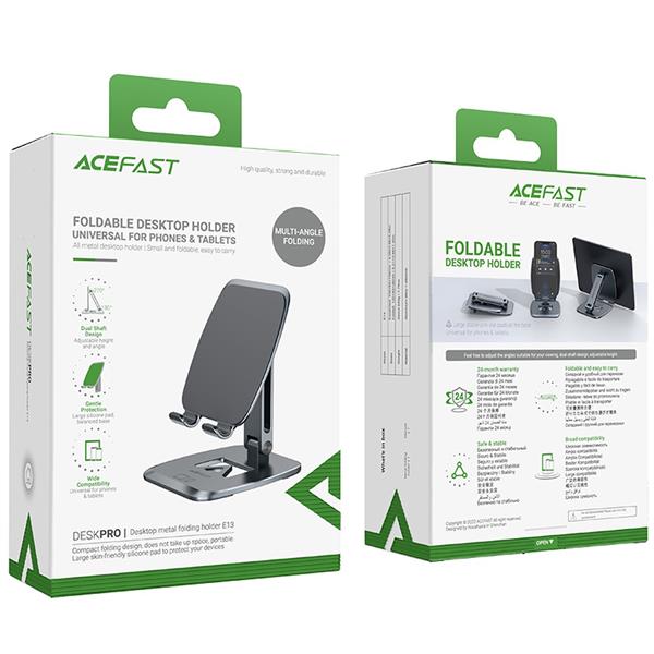 Acefast składany stojak / uchwyt na telefon szary (E13) -2418319