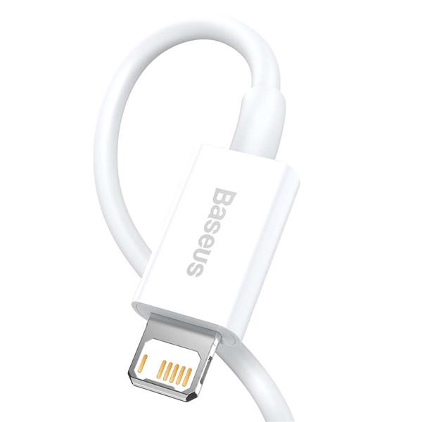 Baseus kabel Superior USB - Lightning 2,0 m 2,4A biały-2066520