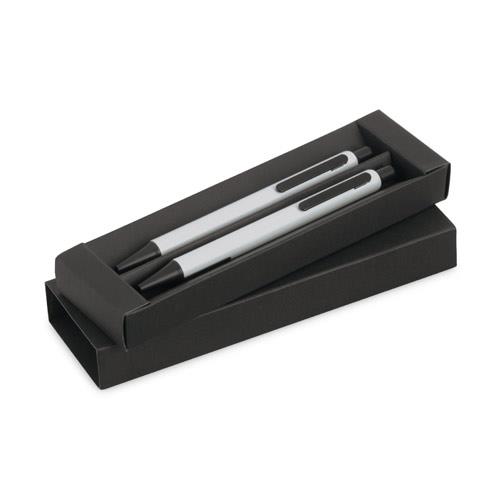 HUDSON. Zestaw długopis i ołówek automatyczny, aluminium-2039273