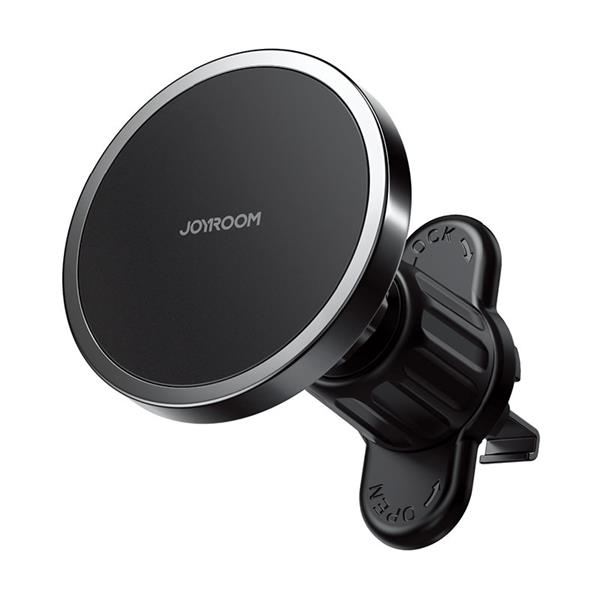 Joyroom 2w1 magnetyczny uchwyt samochodowy do telefonu na kokpit i kratkę wentylacji nawiew czarny (6941237158987)-2246290