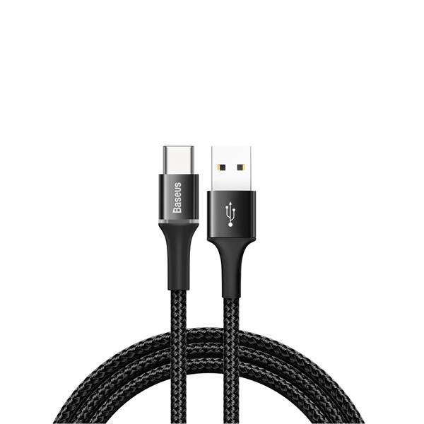 Baseus kabel Halo USB - USB-C 1,0 m 3A czarny-2044826