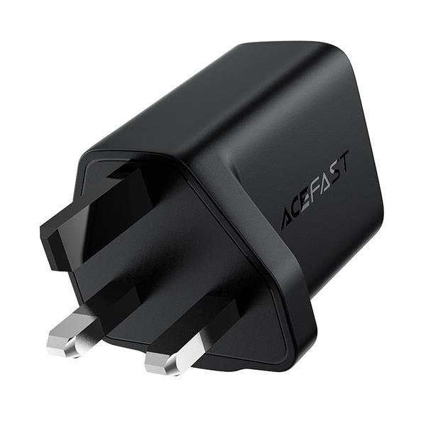 Acefast ładowarka sieciowa GaN (wtyczka UK) USB Typ C 30W, Power Delivery, PPS, Q3 3.0, AFC, FCP czarny (A24 UK black)-2380754