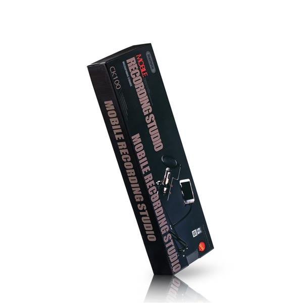 REMAX CK-100 stołowy uchwyt statyw mikrofonowy z filtrem POP czarny-2138511