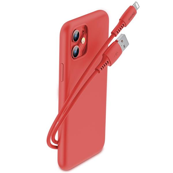 Baseus kabel Colourful USB - Lightning 1,2 m 2,4A czerwony-2105799