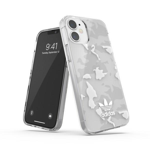 Adidas OR SnapCase Camo iPhone 12 mini przezroczysty/biały 43704-2284570