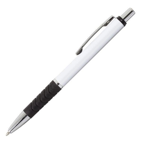 Długopis Andante, biały/czarny-2984935