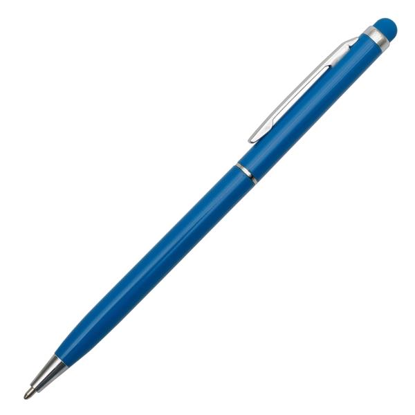 Długopis aluminiowy Touch Tip, jasnoniebieski-2011938