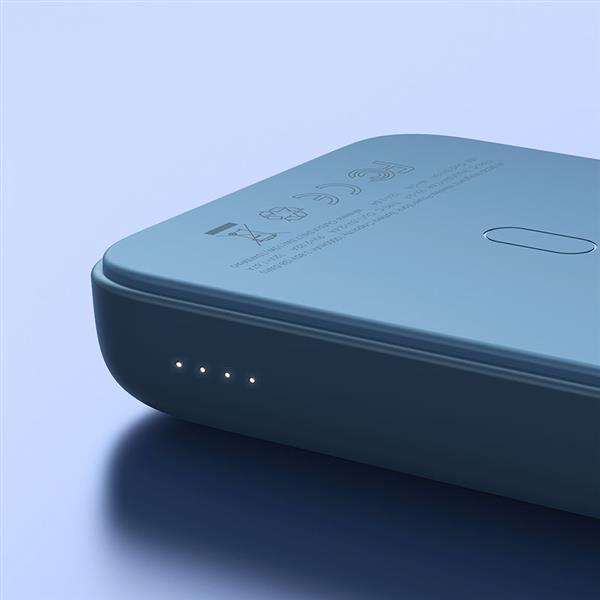 Joyroom powerbank 10000mAh 20W Power Delivery Quick Charge magnetyczna ładowarka bezprzewodowa Qi 15W do iPhone kompatybilna z MagSafe niebieski (JR-W020 blue)-2963109