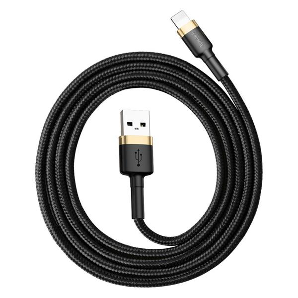 Baseus kabel Cafule USB - Lightning 1,0 m 2,4A złoto-czarny-2097528