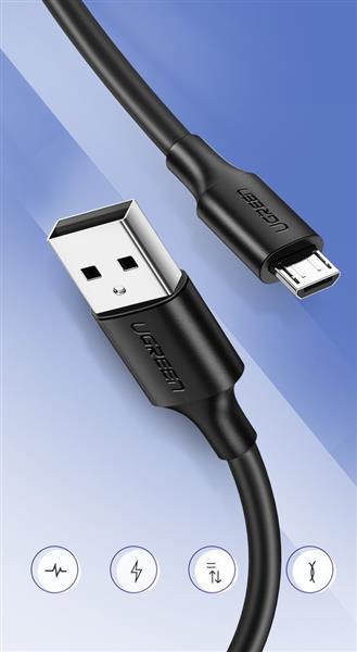 Ugreen kabel przewód USB - micro USB 2A 1m czarny (60136)-2150835