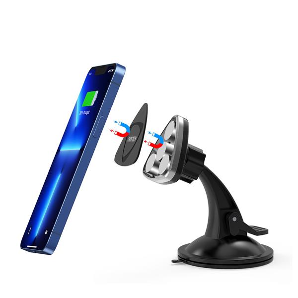 Choetech magnetyczny uchwyt samochodowy do telefonu na szybę i kokpit czarny (H010 black)-2282293