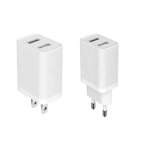 Kingkong ładowarka sieciowa adapter EU 2x USB 2.1A + kabel Lightning 1m biały (WP-U79i white)-2147503