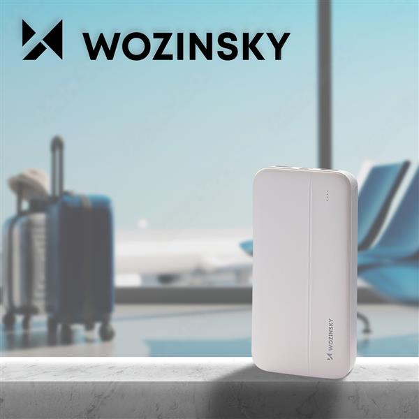 Wozinsky powerbank 10000mAh 2 x USB biały (WPBWE1)-2622208