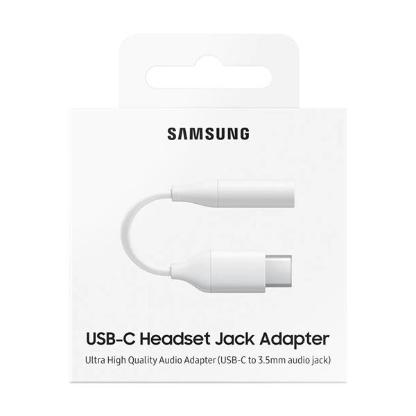 Samsung adapter przejściówka słuchawek 3,5 mm mini jack (żeński) - USB Typ C (męski) biały (EE-UC10JUWEGWW)-2173842