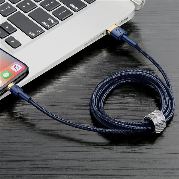 Baseus kabel Cafule USB - Lightning 1,0 m 2,4A złoto-niebieski-2063628
