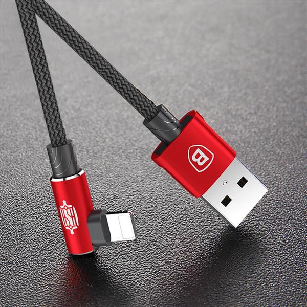 Baseus kabel MVP Elbow USB - Lightning 1,0 m 2A czerwony-2055347