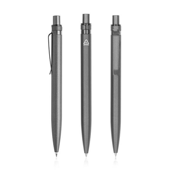 Aluminiowy długopis z recyklingu z kolorowym akcentem-2984264