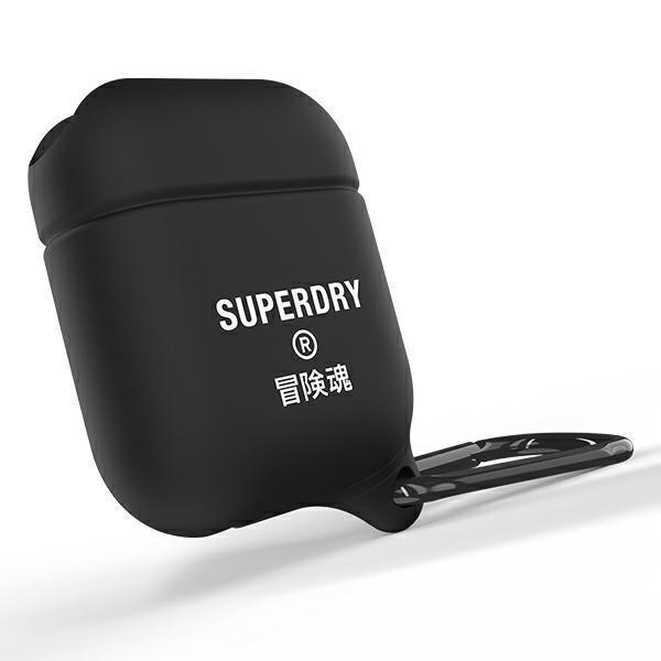 SuperDry AirPods Cover Waterproof czarny /black 41692-2284951