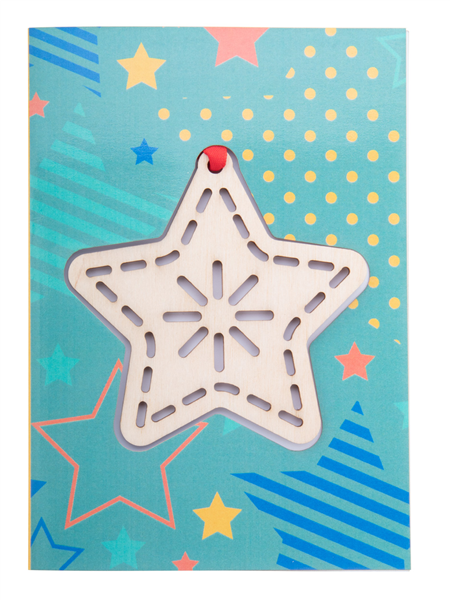 karta świąteczna, gwiazda TreeCard-3143759