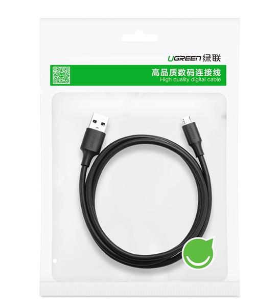 Ugreen kabel przewód USB - micro USB 2,4 A 480 Mbps 1,5 m czarny (US289 60137)-2170587