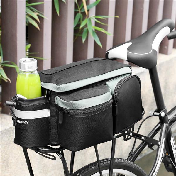 Wozinsky torba rowerowa na bagażnik z paskiem na ramię 6l czarny (WBB3BK)-2142356