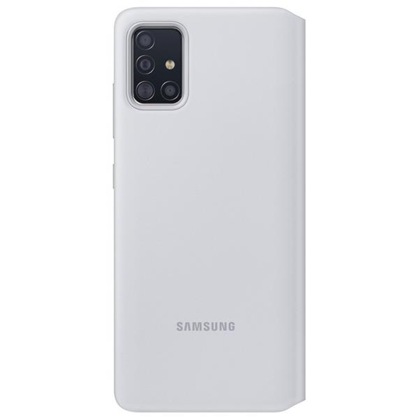 Samsung S View Wallet etui kabura bookcase z inteligentną klapką okienkiem Samsung Galaxy A71 biały (EF-EA715PWEGEU)-2151925