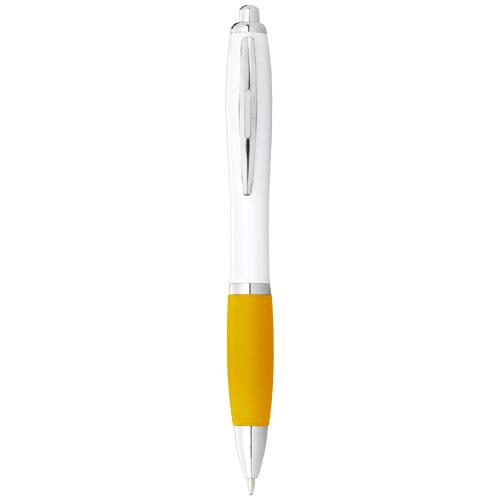 Długopis Nash z białym korpusem i kolorwym uchwytem-2310298