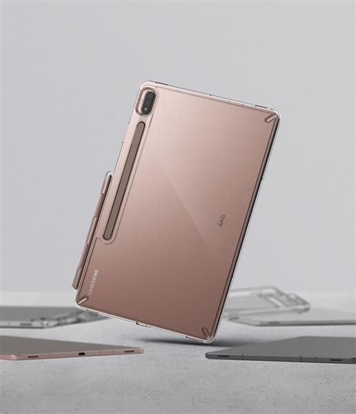 Ringke Fusion etui pokrowiec z żelową ramką Samsung Galaxy Tab S7+ (S7 Plus) przezroczysty (F476R52)-2171009