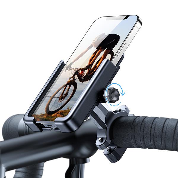 Wozinsky metalowy uchwyt na telefon do roweru, hulajnogi czarny (WBHBK3)-2265935