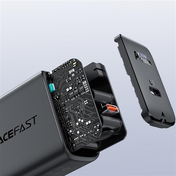 Acefast szybka ładowarka sieciowa USB Typ C 20W Power Delivery czarny (A1 EU black)-2270982