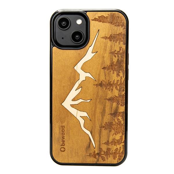 Etui drewniane na iPhone 15 Bewood Góry Imbuia-3140665