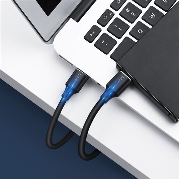 Ugreen kabel przewód USB 2.0 (męski) - USB 2.0 (męski) 0,5 m czarny (US128 10308)-2164853